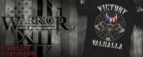 Warrior 12 - Warrior 12's "Valhalla Awaits" shirt delves into the heart of Norse mythology. With Thor’s Hammer at the centerpiece, the design is steeped in symbolism for the modern warrior. For those who know it is better to face death and live on in legend than to live a quiet life. Valhalla awaits. Get yours now.